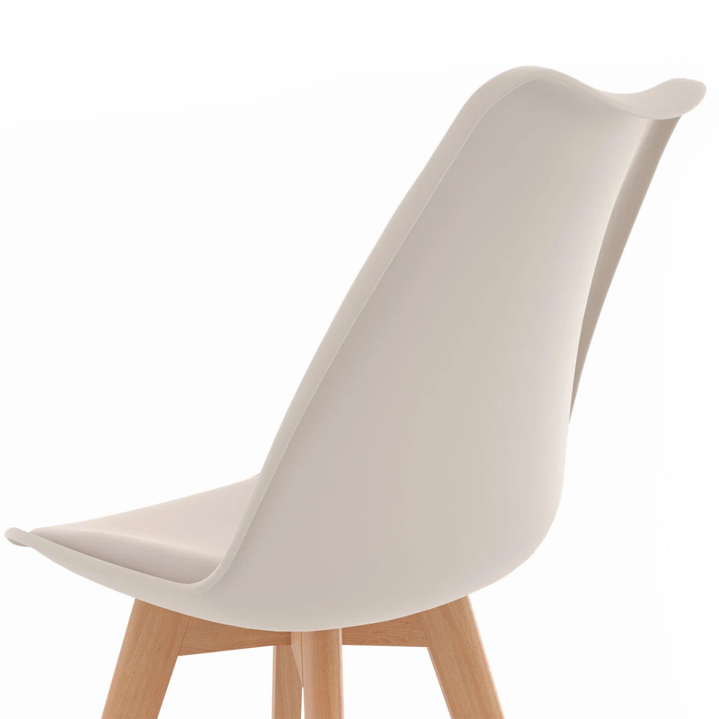 Lot de 6 chaises scandinaves Liva – Beige | Yambier