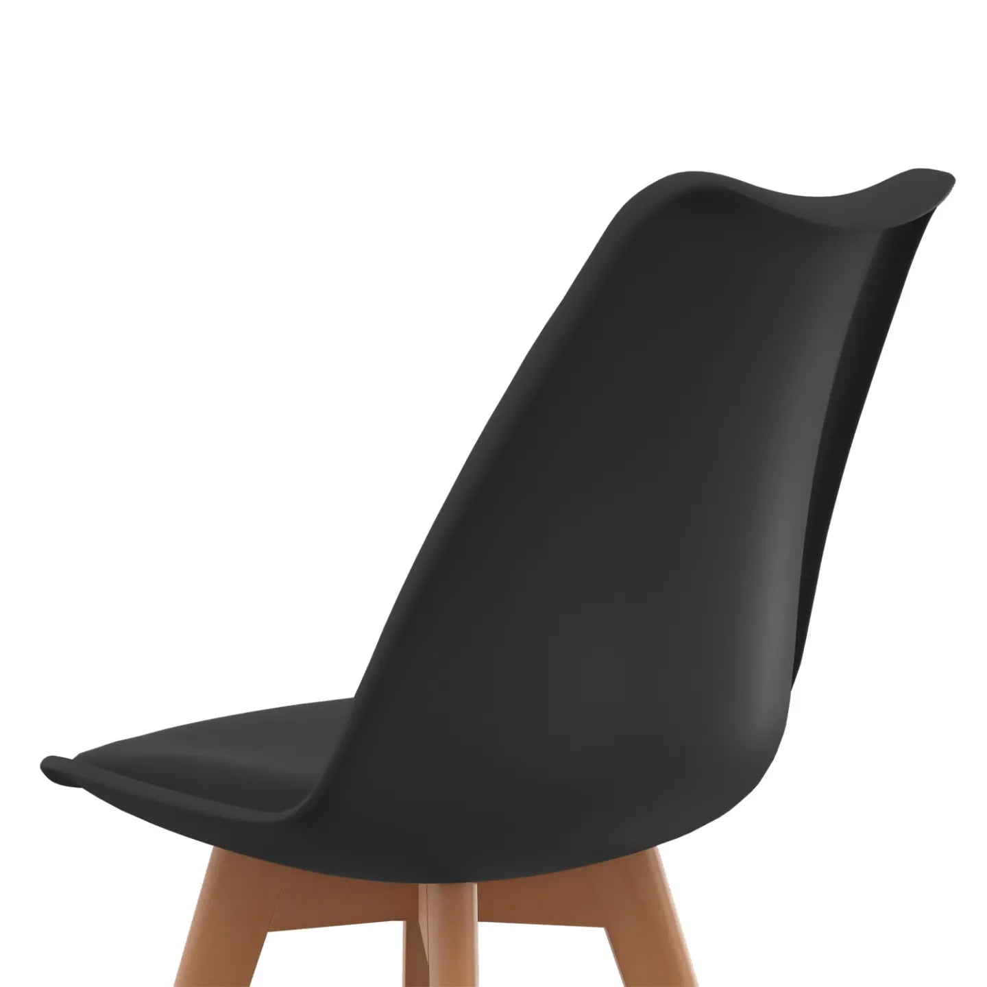 Lot de 4 chaises scandinaves Liva – Noires | Yambier