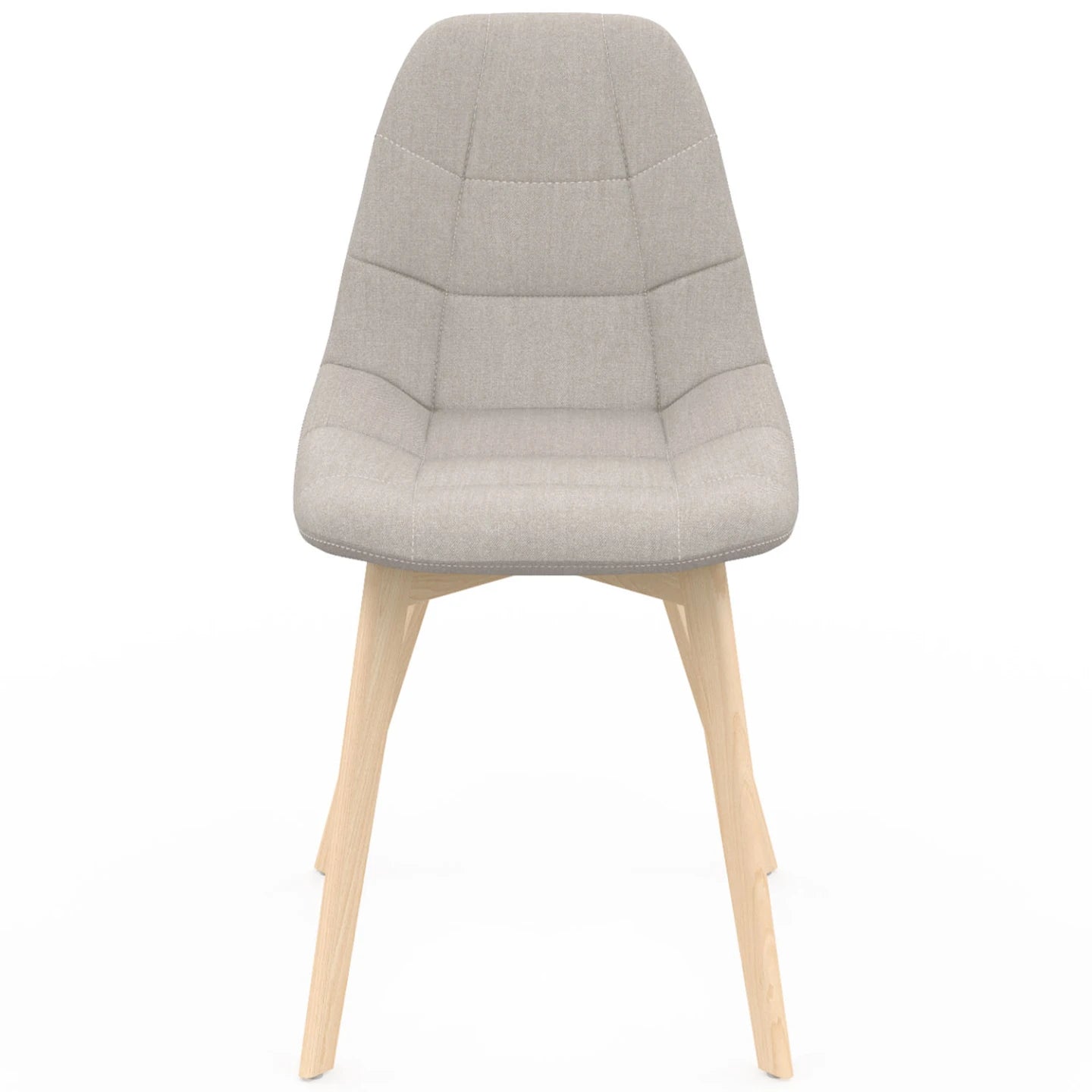 Lot de 6 chaises scandinaves Svala – Beige en tissu | Yambier