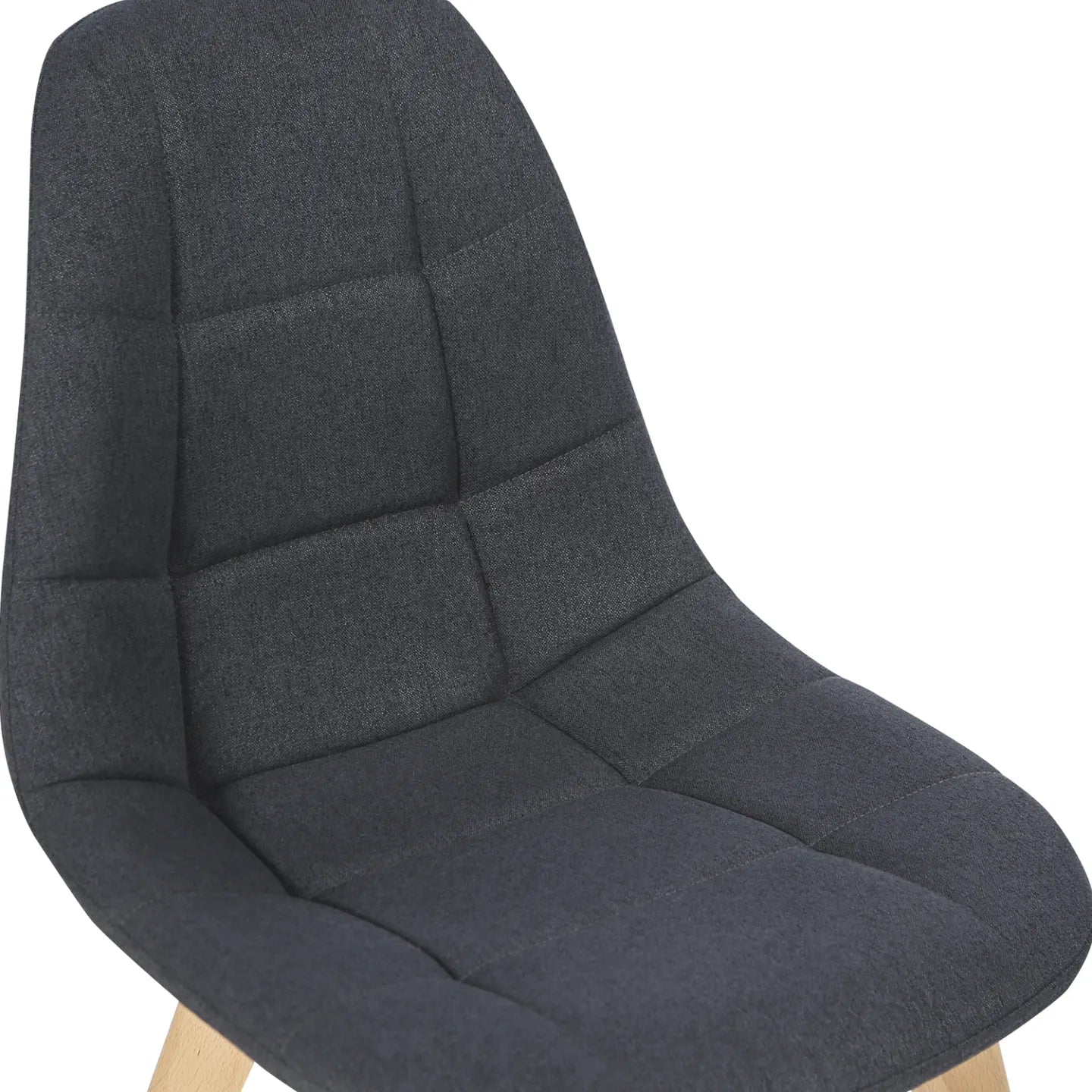 Lot de 4 chaises scandinaves Svala – Gris en tissu | Yambier